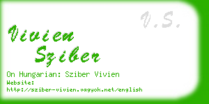 vivien sziber business card